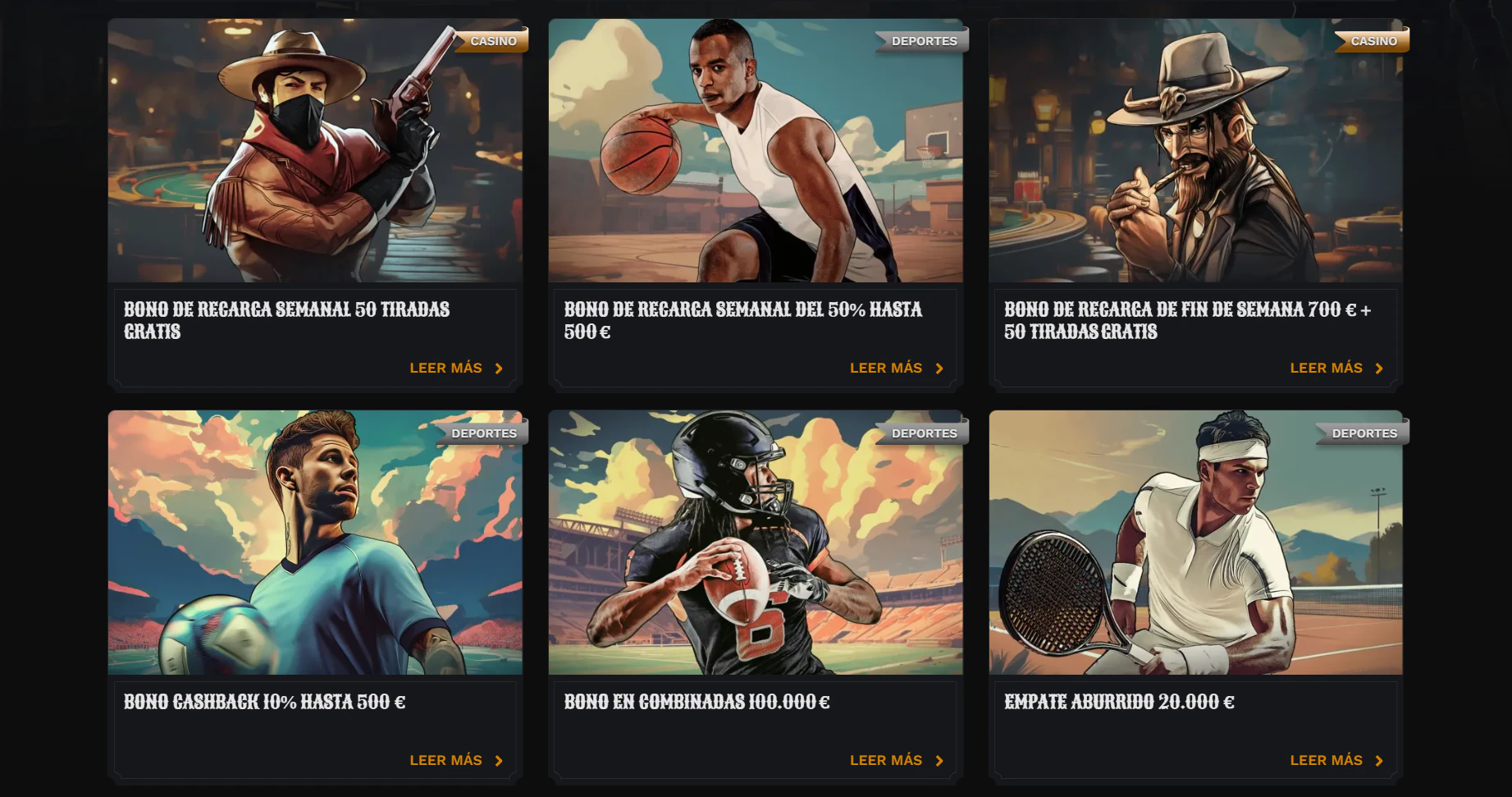 Promociones y bonos deportivos en Wildsino Casino